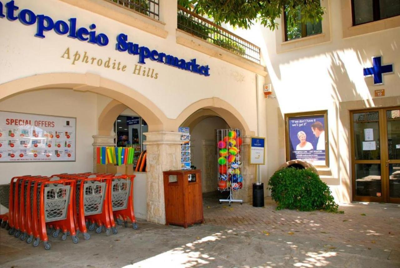 1 Bedroom Apartment Pyrgos With Beautiful Sea And Sunset Views, Aphrodite Hills Resort كوكليا المظهر الخارجي الصورة